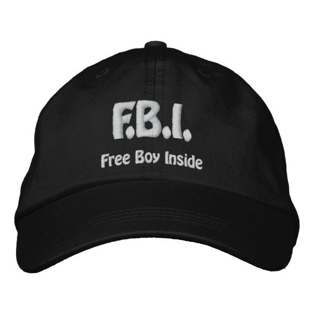 Casquette Brodée Garçon gratuit à l'intérieur (Devant)