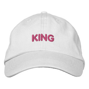 Casquette Brodée Garçons ou Hommes Roi Texte Cool Visor Beau