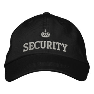 Casquette Brodée Garde de sécurité avec logo de couronne