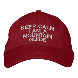 Casquette Brodée garder le calme Je suis guide de montagne casquett