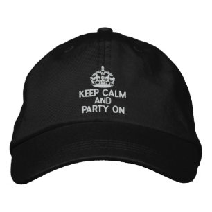 Casquette Brodée GARDEZ CALME ET FÊTE SUR Classique