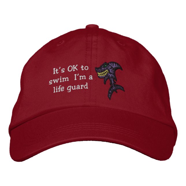 Casquette Brodée Gardien de la vie des requins (Devant)