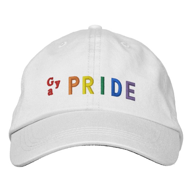 Casquette Brodée Gay pride (Devant)