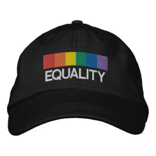 Casquette Brodée Gay pride d'égalité Rainbow