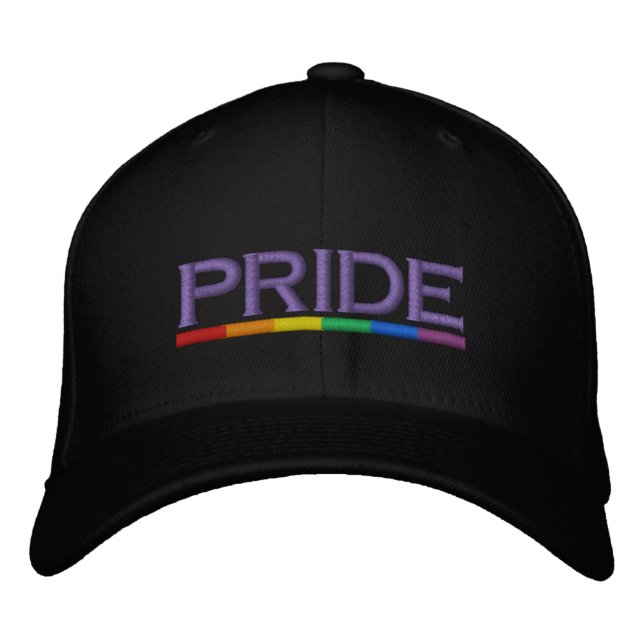 Casquette Brodée Gay pride Rainbow Drapeau Cool et moderne (Devant)