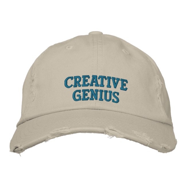 Casquette Brodée Génie créatif (Devant)