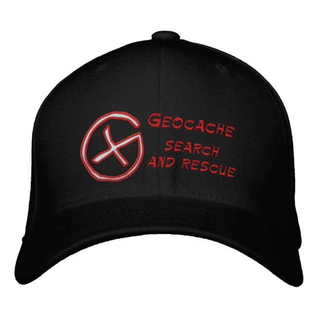 Casquette Brodée Geocache Recherche et secourt (Devant)