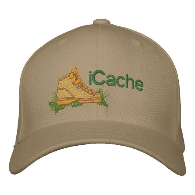 Casquette Brodée Geocacher iCache (Devant)