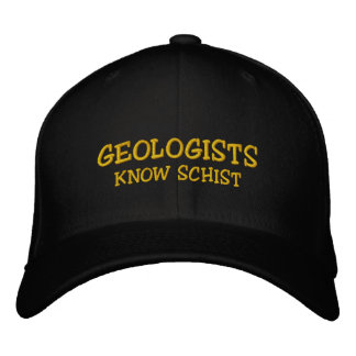 Casquette Brodée Géologue "Les géologues connaissent Schist" Casque