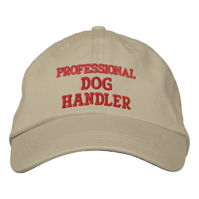CASQUETTE BRODÉE GESTIONNAIRE DE CHIENS PROFESSIONNELS (Devant)