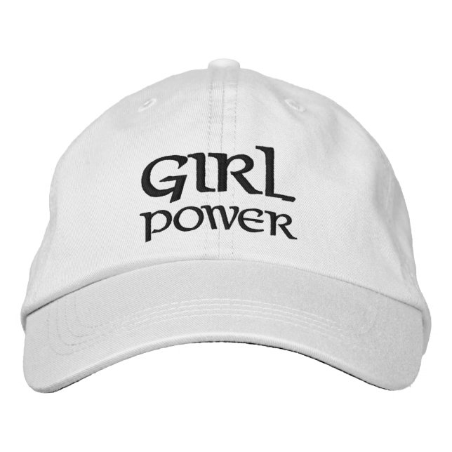 Casquette Brodée Girl Power Simple Moderne Typographie Personnalisé (Devant)