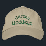 Casquette Brodée Goddess du jardin Funny<br><div class="desc">Goddess de jardin mignon casquette brodé. Visitez Smilin' Eyes Treasures pour voir plus de photos d'animaux,  de fleurs et de la nature,  des cartes d'arts numériques et des cadeaux.</div>