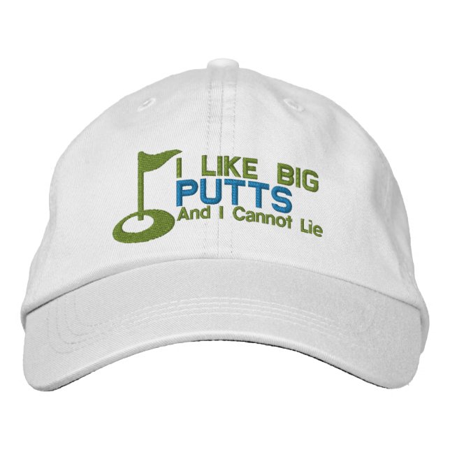 Casquette Brodée Golfer J'Aime Les Gros Putts (Devant)