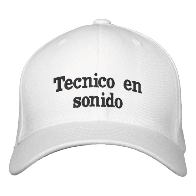 Casquette Brodée Gorra técnico en sonido (Devant)