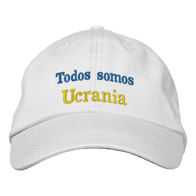 Casquette Brodée Gorra todos somos Ucrania (Devant)