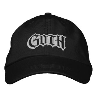 Casquette Brodée Goth Simple Bold Typography