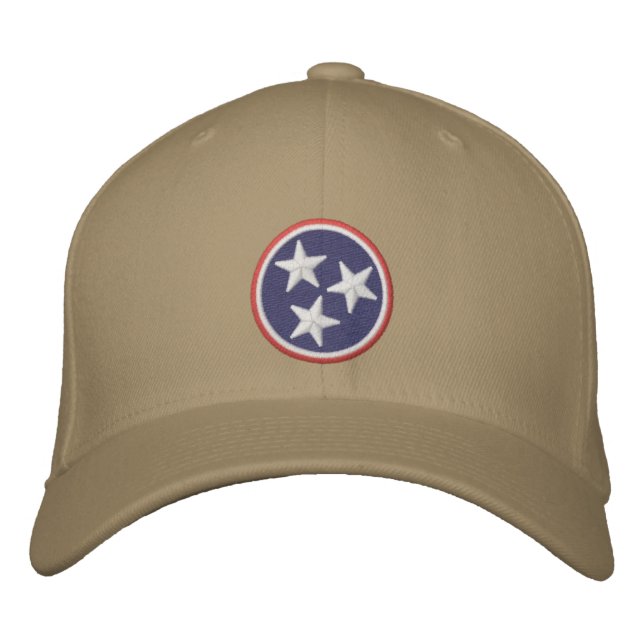 Casquette Brodée Graphique dynamique de drapeau d'état du Tennessee (Devant)