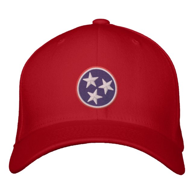 Casquette Brodée Graphique dynamique de drapeau d'état du Tennessee (Devant)