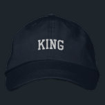 Casquette Brodée Gras KING Texte brodé Ajustable Marine-Casquette<br><div class="desc">Le Casquette ajustable Personnalisé KING Text Printed est un accessoire élégant et pratique pour tout look décontracté. Réalisée à partir de matériaux de haute qualité, cette casquette de couleur marine présente un texte "KING" audacieux et brodé, ajoutant une touche de personnalité à votre garde-robe. La sangle réglable assure un ajustement...</div>