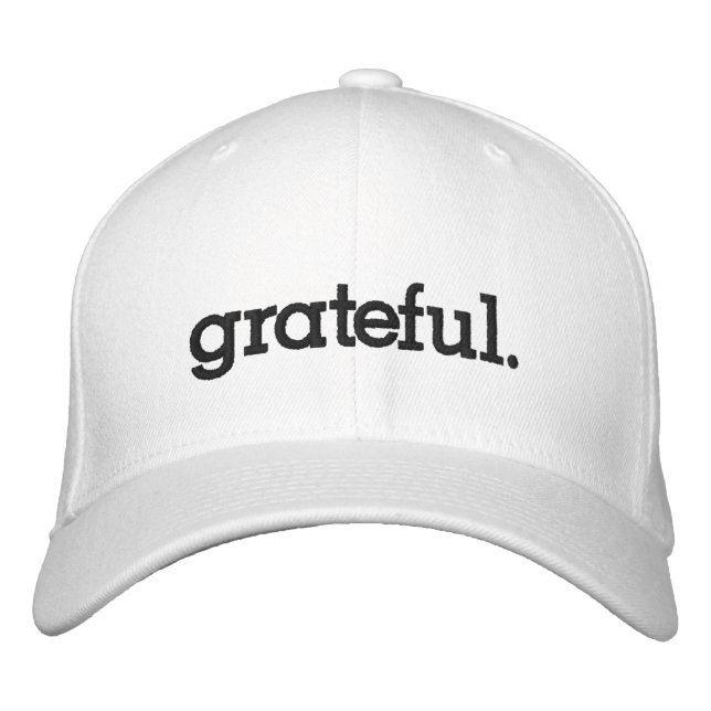 Casquette Brodée Gratitude Gratte Thanksgiving (Devant)