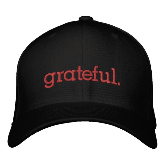 Casquette Brodée Gratitude Gratte Thanksgiving (Devant)