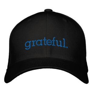 Casquette Brodée Gratuit Gratitude Thanksgiving Blue