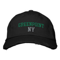GREENPOINT NY Vert sur le Vintage noir