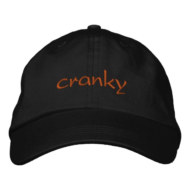 Casquette Brodée grognon (Devant)