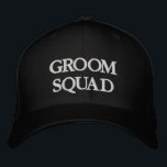 Casquette Brodée Groom Squad mariage noir et blanc<br><div class="desc">Groom Squad,  Tribe noir et blanc mariage brodé Casquette de baseball Disponible en plusieurs couleurs et options</div>