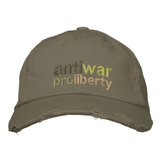 Casquette Brodée Guerre anti-guerre