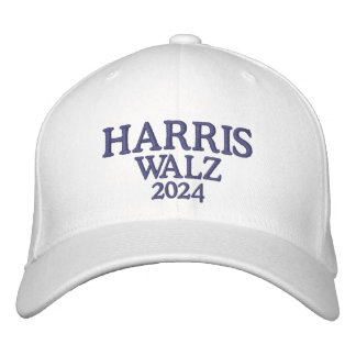 Casquette Brodée Harris Walz 2024 Blanc
