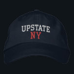 Casquette Brodée HAUT NY blanc et rouge sur bleu marine<br><div class="desc">HAUT NY Brodé blanc et rouge sur casquette en coton bleu marine. La broderie est personnalisable à d'autres choix de couleurs en sélectionnant le bouton "Modifier la conception" de l'outil. Vous pouvez également choisir la couleur du casquette sur la page principale de l'article.</div>