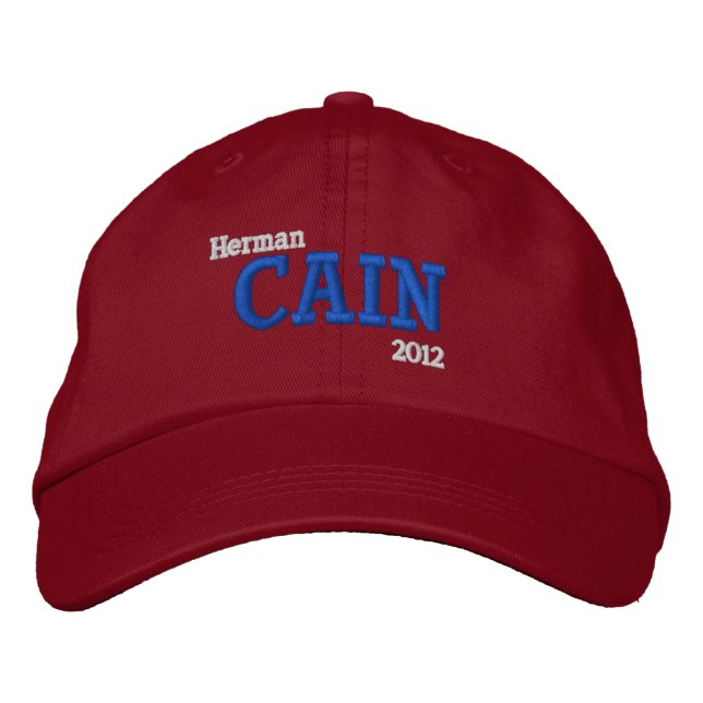 Casquette Brodée Herman Cain 2012 (Devant)