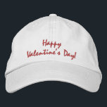 Casquette Brodée Heureuse Sainte-Valentin<br><div class="desc">Amusant facile à porter,  vous pouvez utiliser ce casquette tous les jours de la Saint-Valentin et faire un grand cadeau.</div>