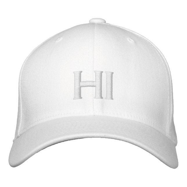 Casquette Brodée HI pour Hawaii Cusom (Devant)