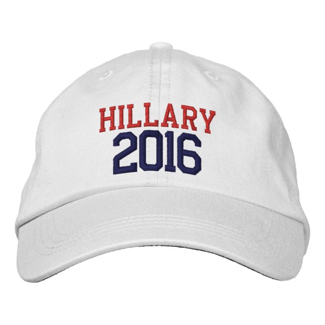 Casquette Brodée Hillary Clinton Présidente 2016 (Devant)