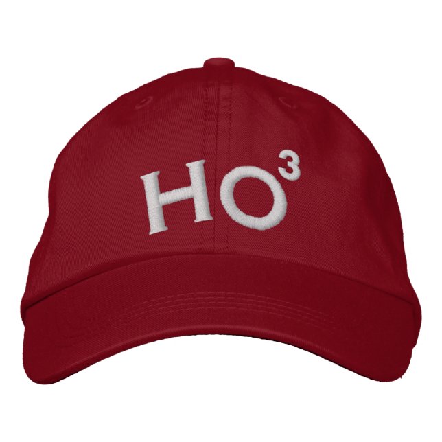 Casquette Brodée Ho Ho Ho (Devant)