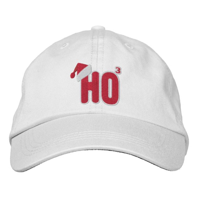 Casquette Brodée Ho Ho Ho Père Noël Nerd (Devant)