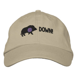 Casquette Brodée Hog noir vers le bas !