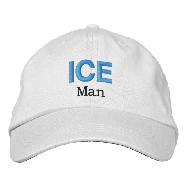 Casquette Brodée HOMME de GLACE drôle de golf de nouveauté de la (Devant)