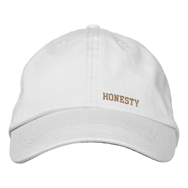 Casquette Brodée honnêteté (Devant)