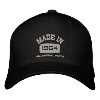 Casquette brodée humour pièces d'origine 1964