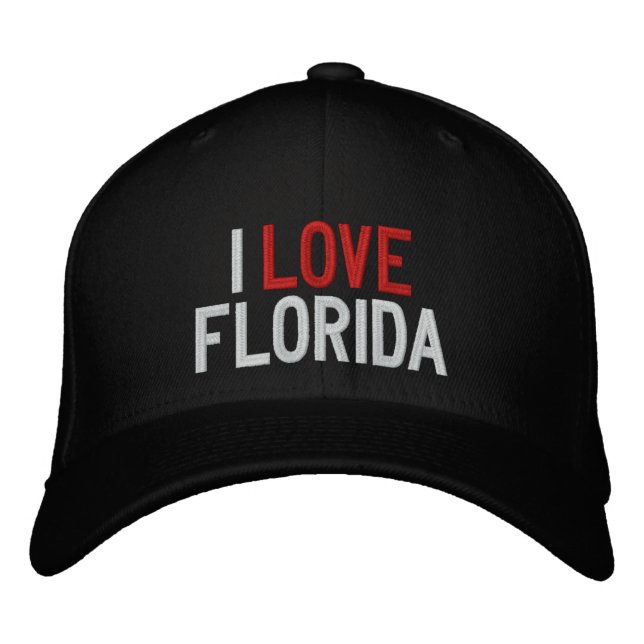 CASQUETTE BRODÉE I LOVE FLORIDE (Devant)