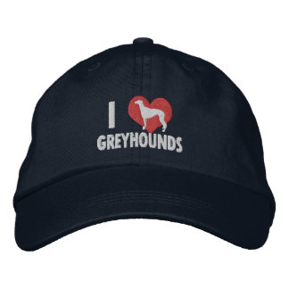Casquette Brodée I Love Greyhounds Dark