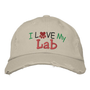 Casquette Brodée I Love MY Lab ! par SRF