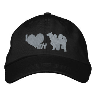 Casquette Brodée I Love my Shiba Inu Monochrome