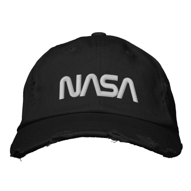 Casquette Brodée Iconique NASA Circa Eclipse Noir détendu (Devant)