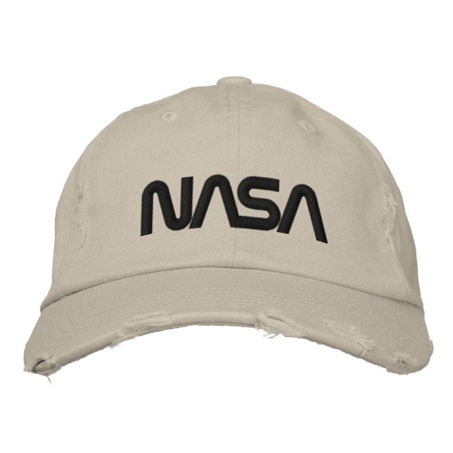 Casquette Brodée Iconique NASA Circa Jupiter Beige détendu (Devant)