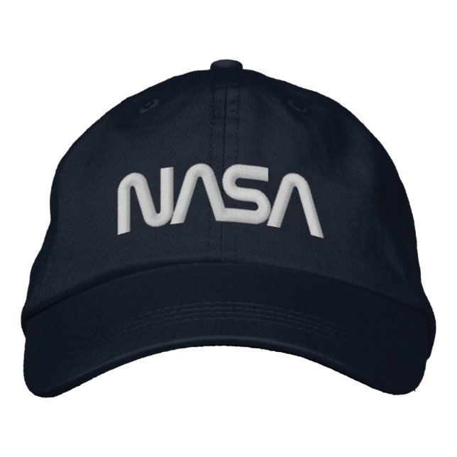 Casquette Brodée Iconique NASA Circa Night Sky Blue Cotton (Devant)