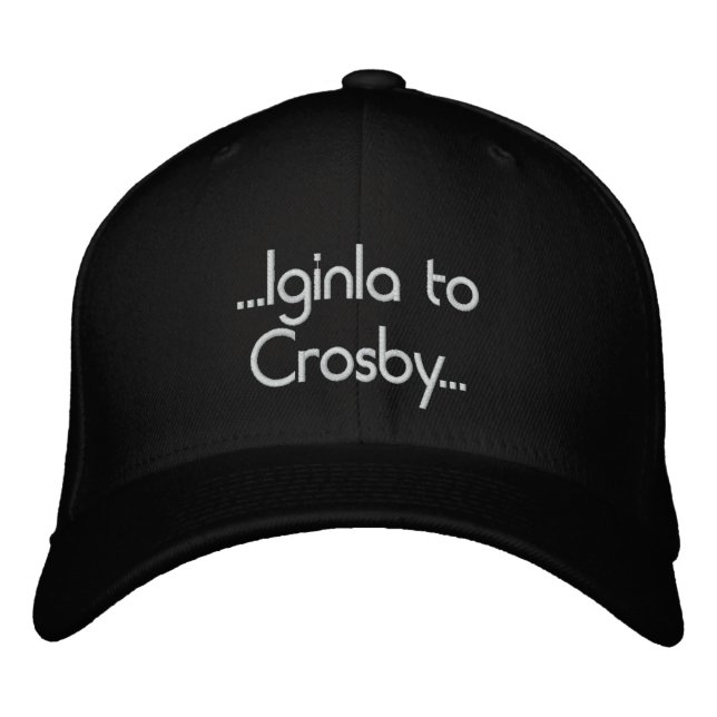 Casquette Brodée Iginla à Crosby (Devant)